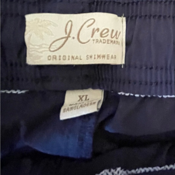 Vintage J. CREW Blue/Pale Pink Swim Trunks XL Unlined - Picture 7 of 10